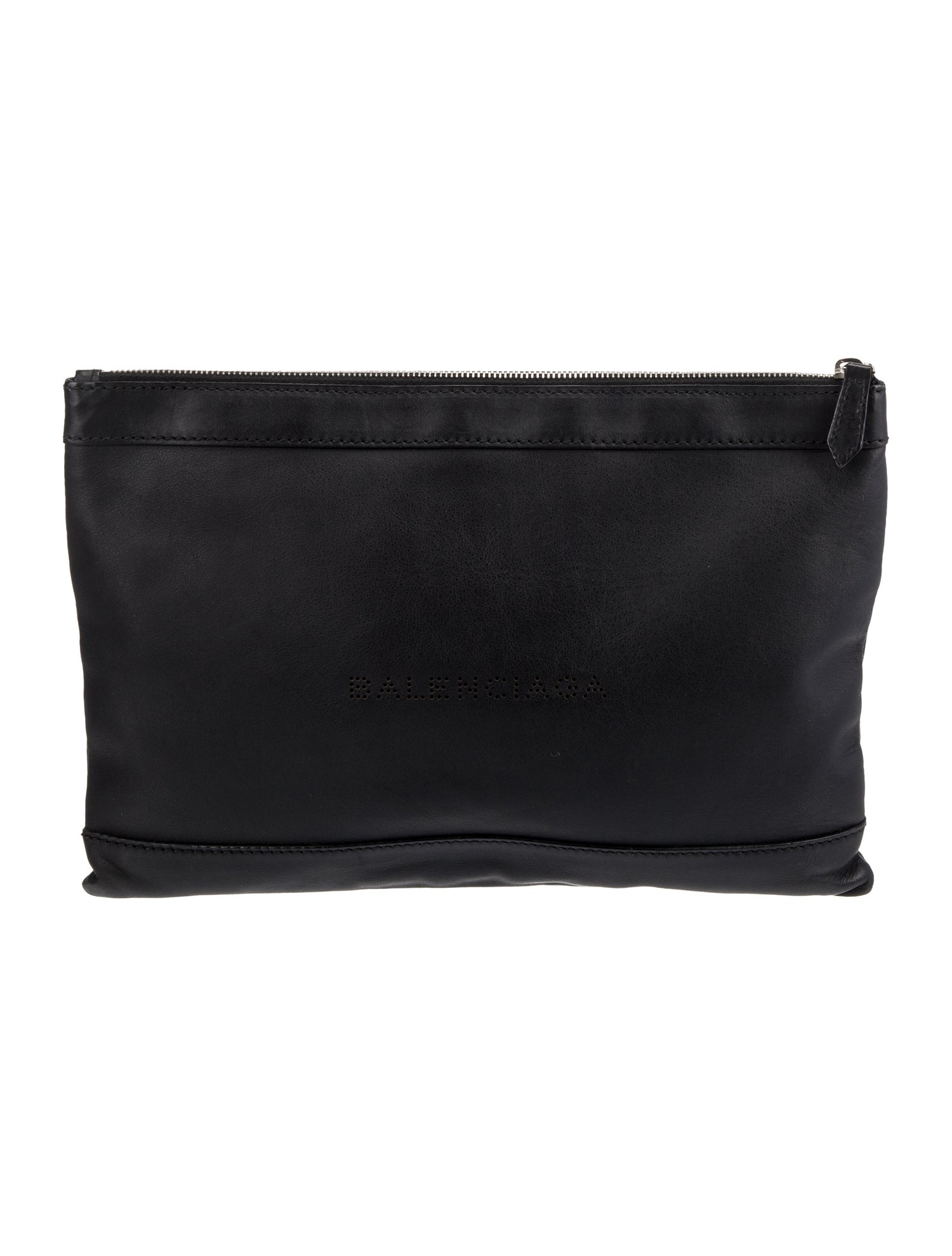 Balenciaga Navy Clip M Pouch